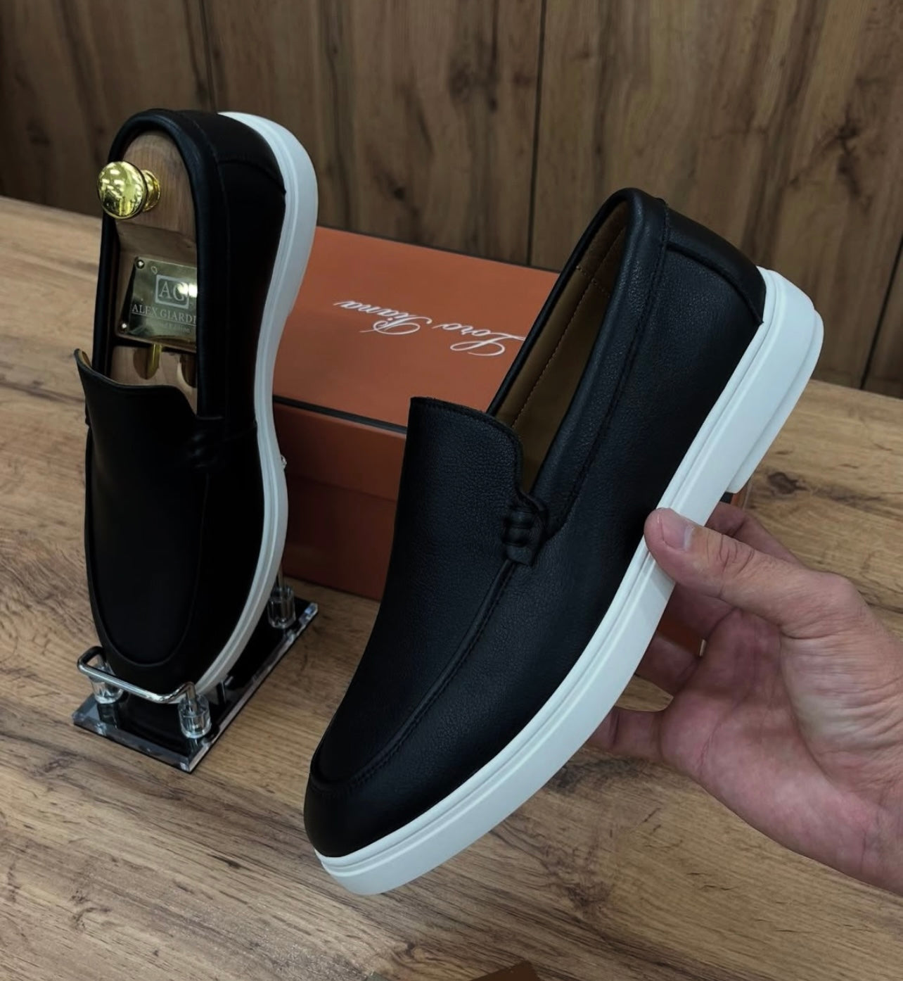 Alex Gardini Suede Slip-On Loafers